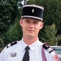 Julien LEGRAND, capitaine de sapeurs-pompiers, chef du Centre d'incendie et de secours d'Epagny (74)